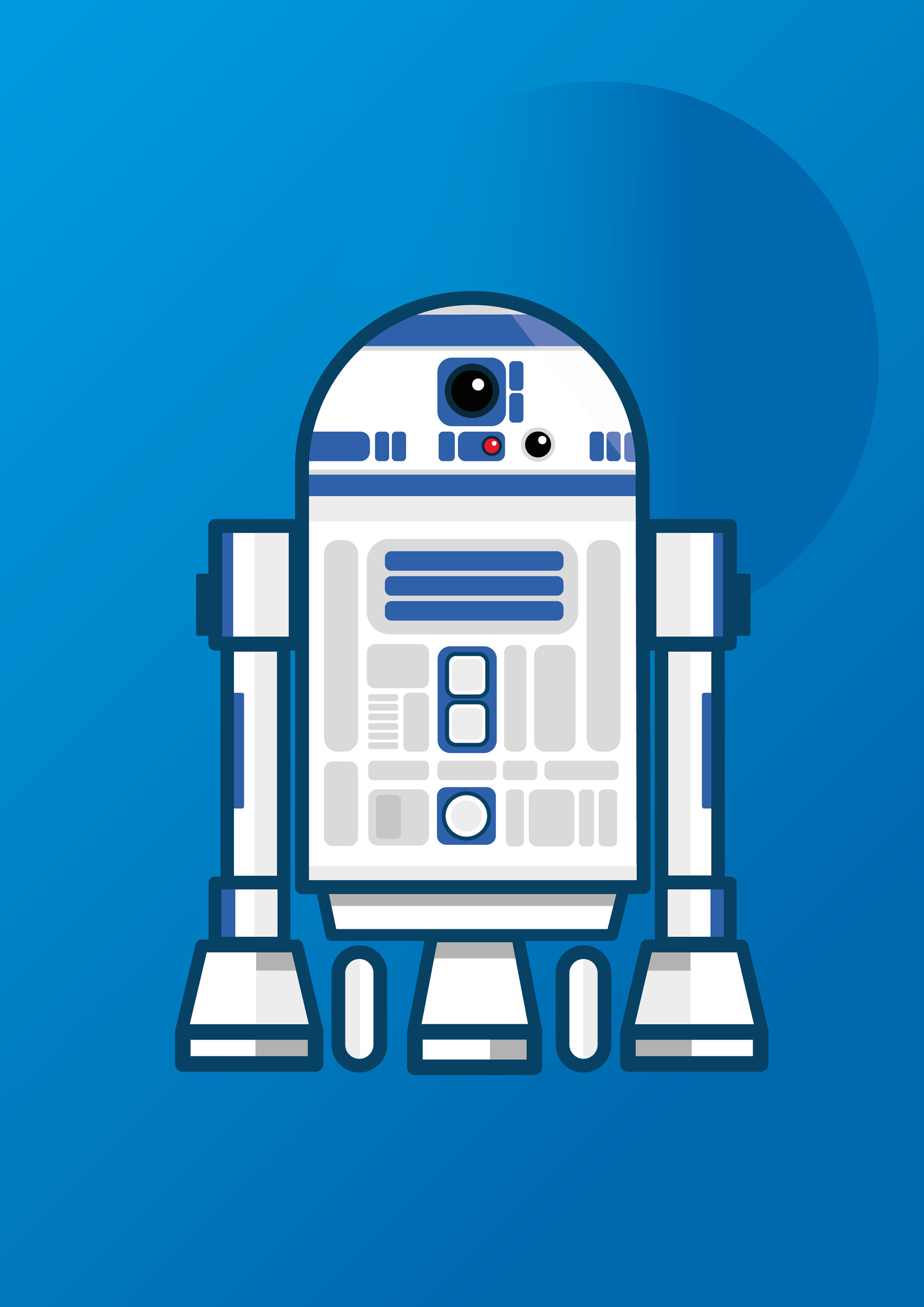 Droid stamp illustration 1