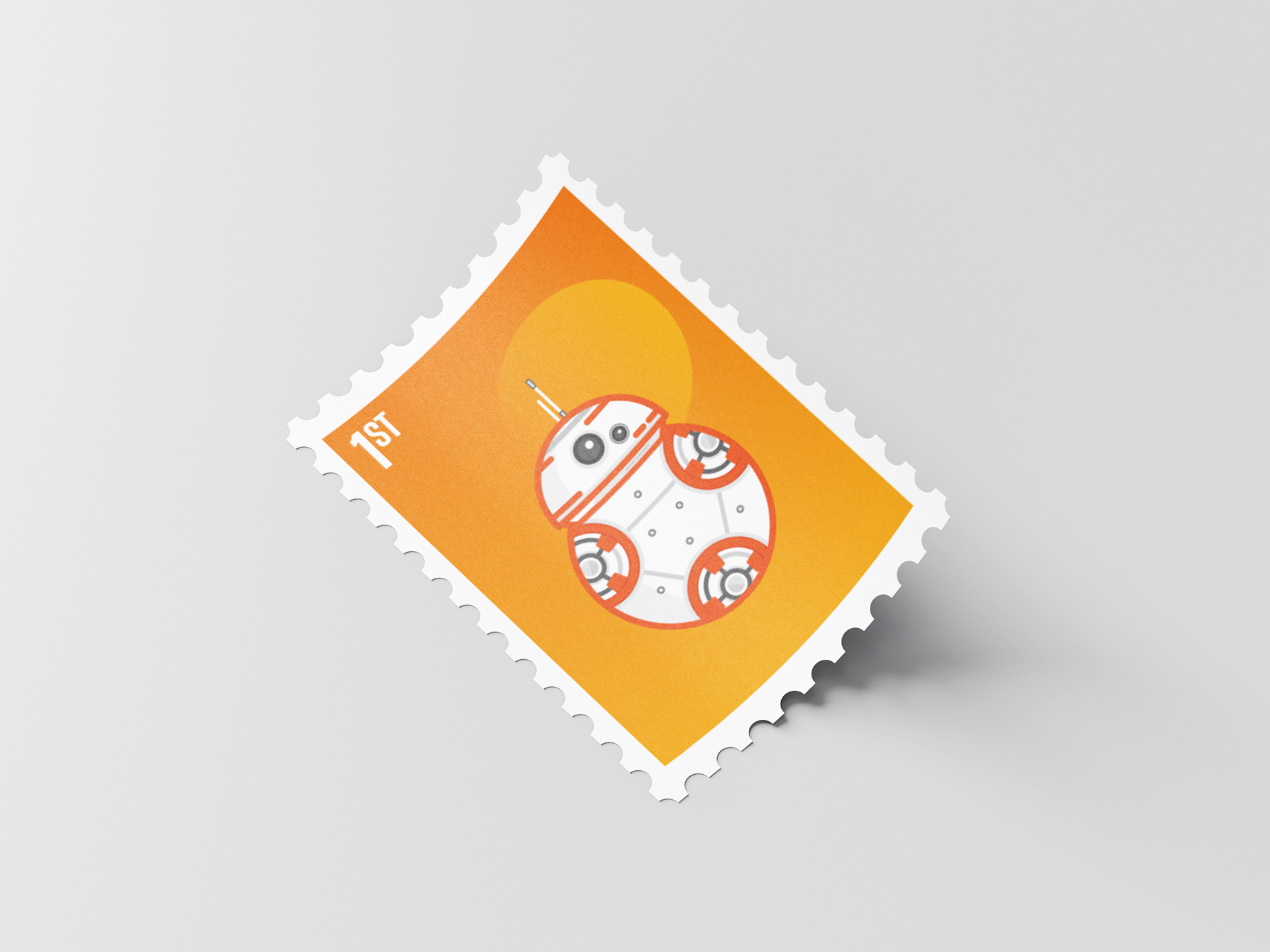 Droid stamp illustration 6